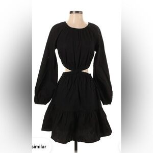 Gap cutout black dress